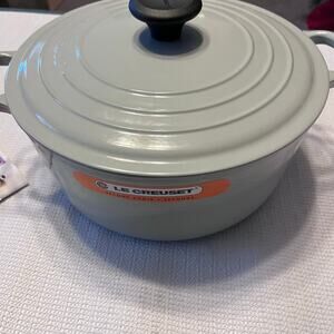 NWOT Le Creuset cast iron signature Dutch oven rare color (pistache) 5.5 quarts